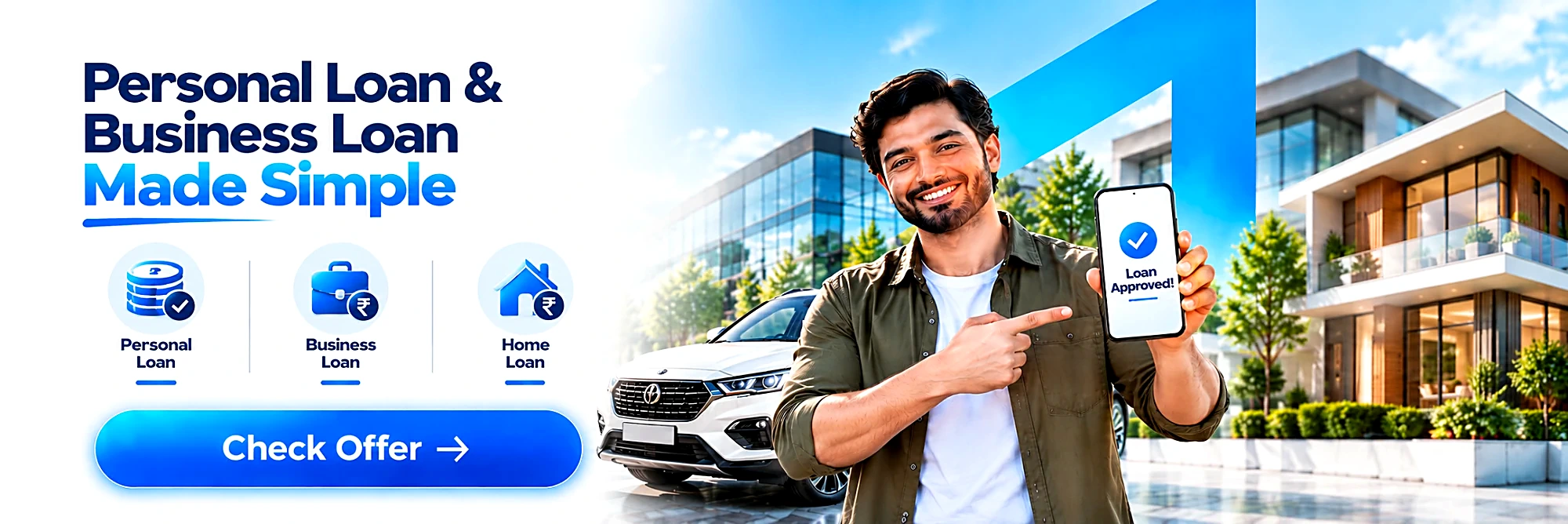 Personal loan, business loan and home loan made simple.